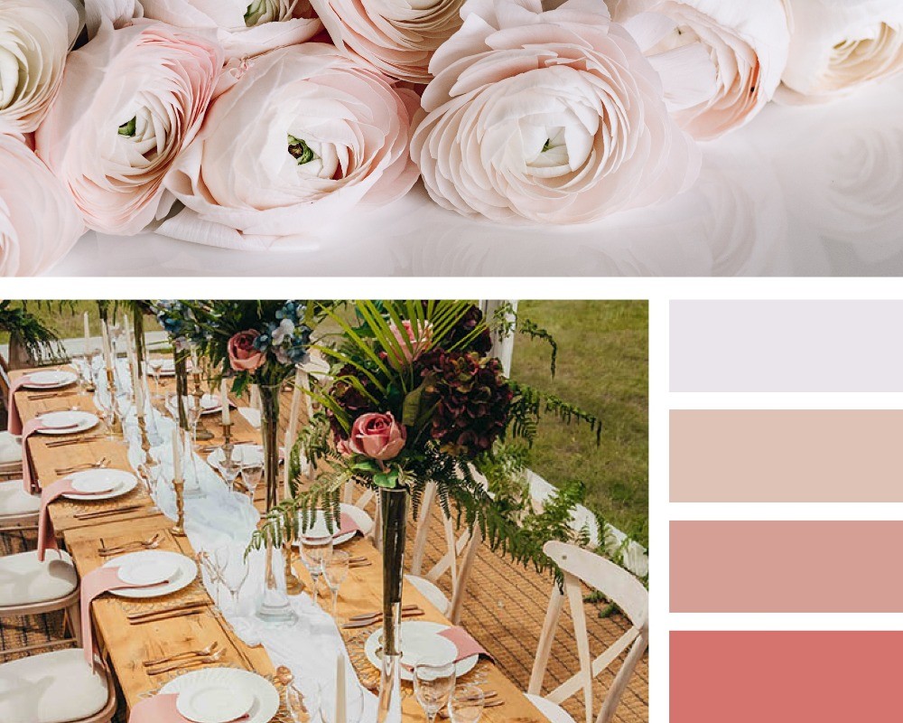 The hottest colour trends for weddings in 2020, blush pink
