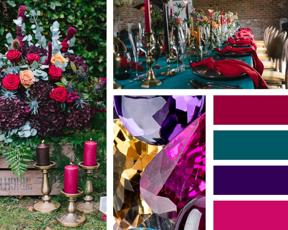 The hottest colour trends for weddings in 2020, jewel tones