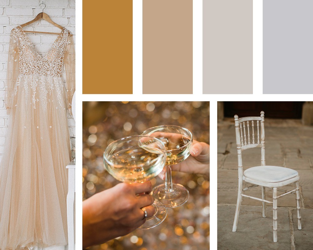 The hottest colour trends for weddings in 2020, metallics, glitz & glam