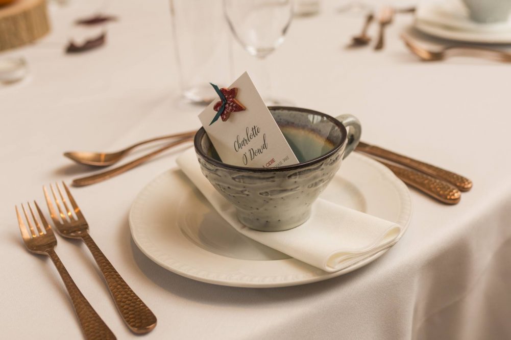 Personalised Name Card in Cup Favour