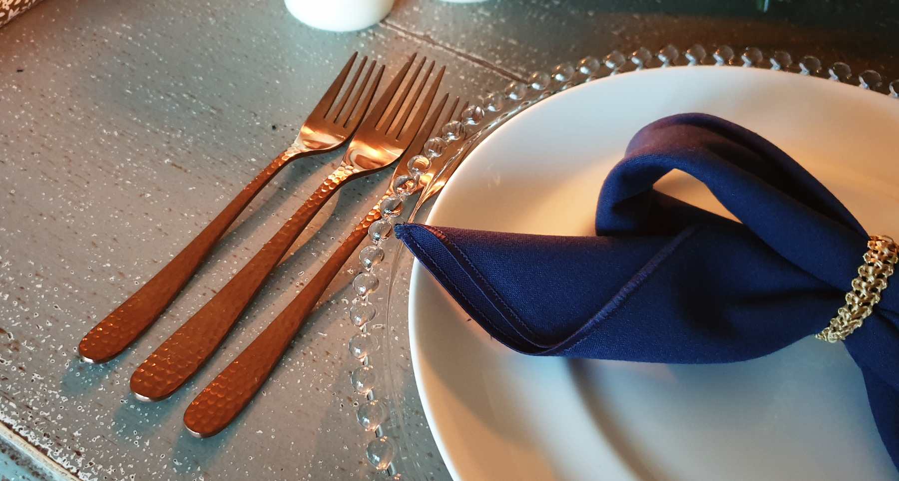 Christmas Place Setting Close Up