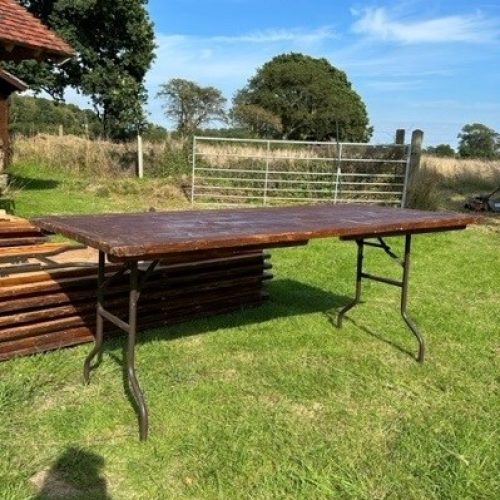 DARK VINTAGE TRESTLE TABLE