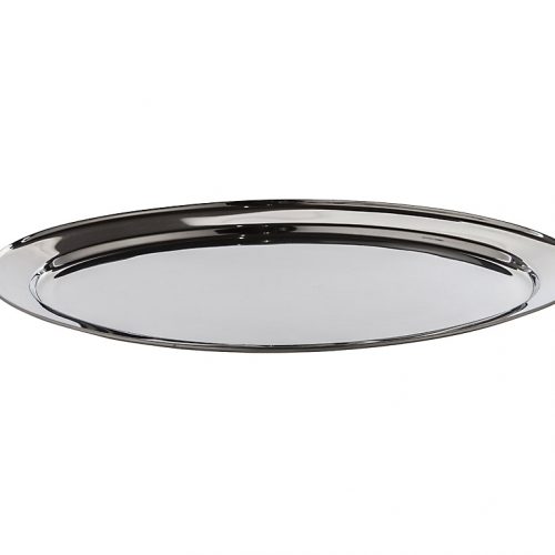 OVAL STAINLESS STEEL SERVING FLAT 24"
