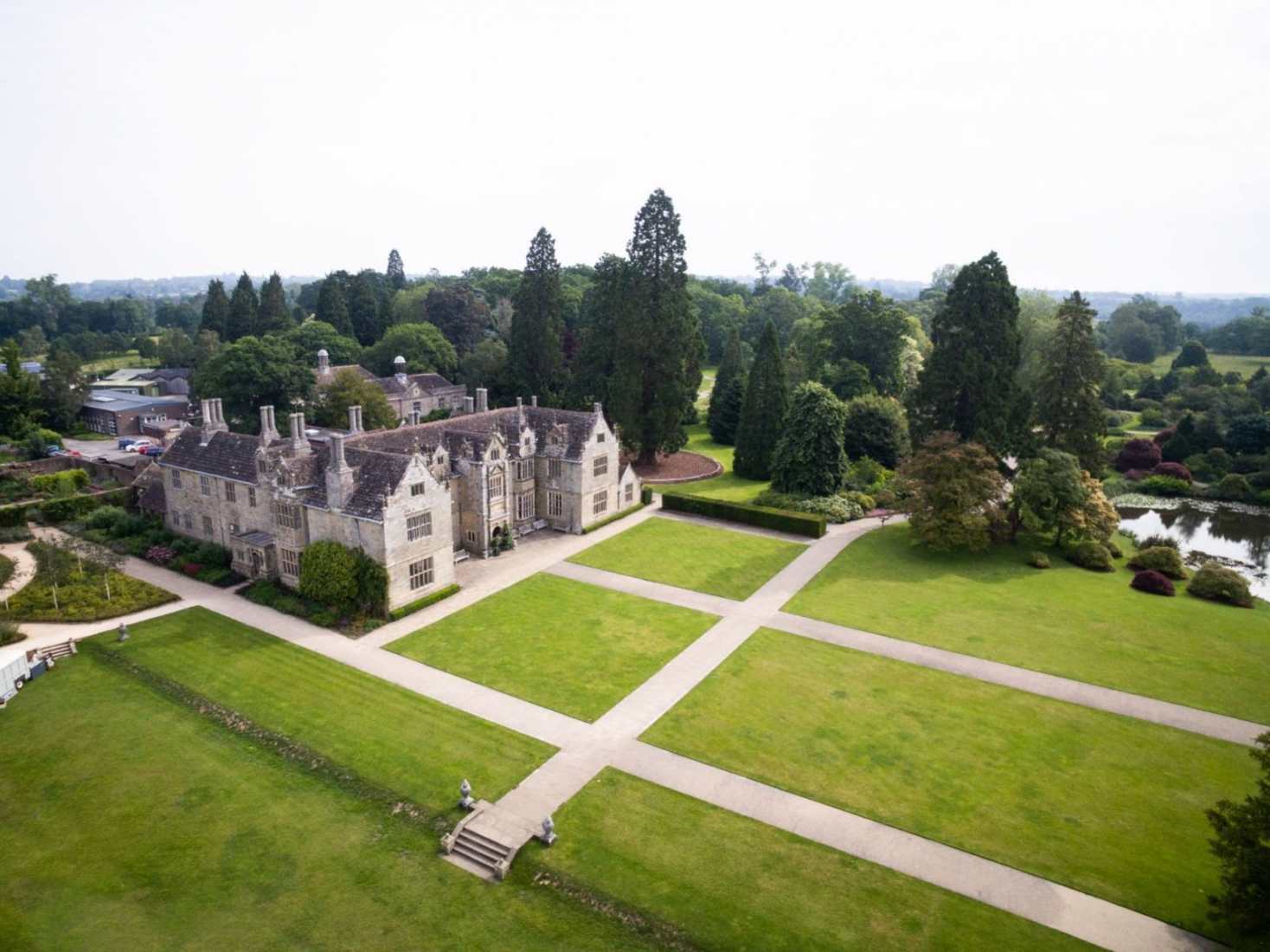 Aerial View of Wakehurst place - Wedding Venue