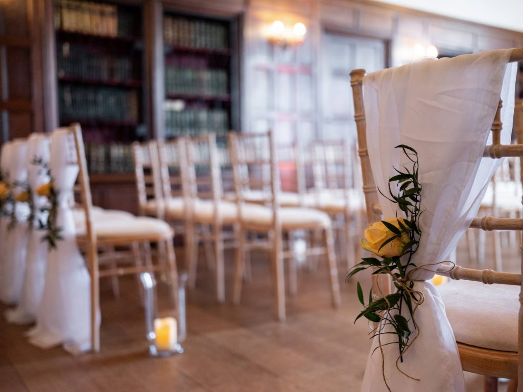 Wakehurst set up for a ceremony