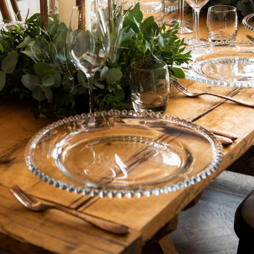 Glass Charger Plates