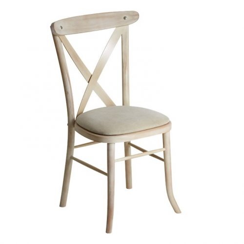 CREAM WASH CROSSBACK CHAIR