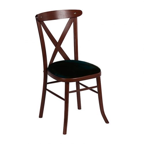 CROSS BACK CHAIR - MAHOGANY