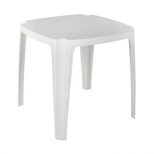 SQUARE WHITE PATIO TABLE