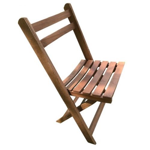 WOODEN FOLDING CHAIR - OAK EFFECT