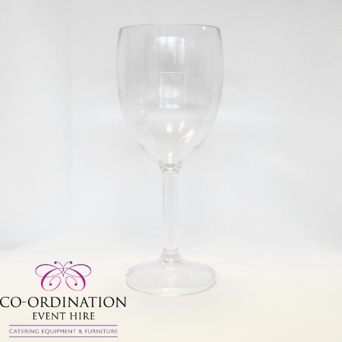 REUSABLE PLASTIC WINE GLASS