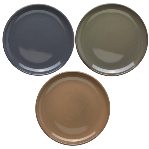 11" COLOURED RUSTIC PLATE