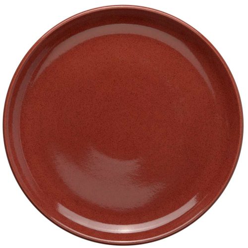 11" RED RUSTIC PLATE