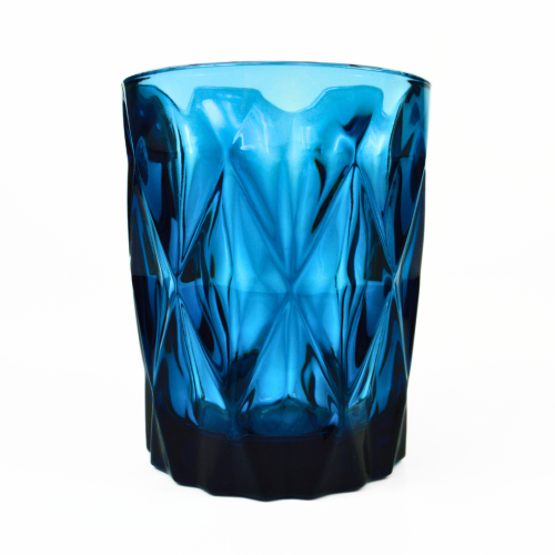 DIAMOND CUT BLUE TUMBLER 12OZ [25]