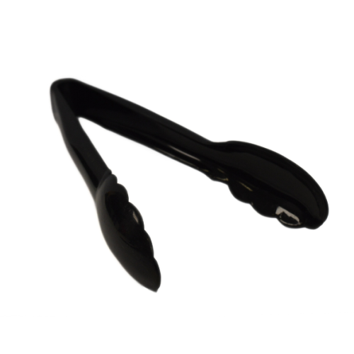 9" BLACK PLASTIC SERVING TONG